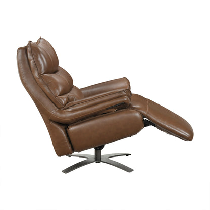 Fulcrum Power Reclining Swivel Chair with Manual Adjustable Headrest