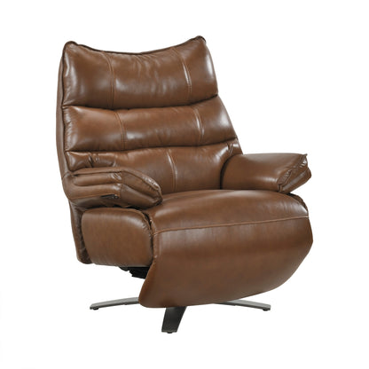 Fulcrum Power Reclining Swivel Chair with Manual Adjustable Headrest