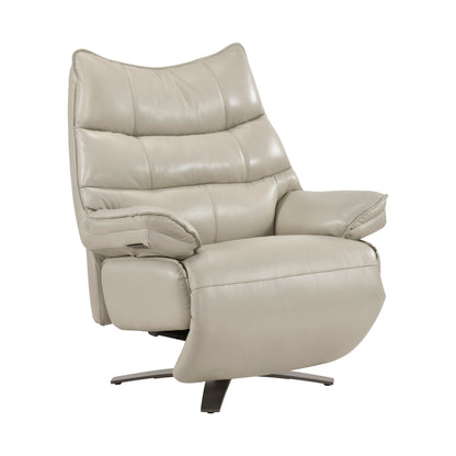 Fulcrum Power Reclining Swivel Chair with Manual Adjustable Headrest