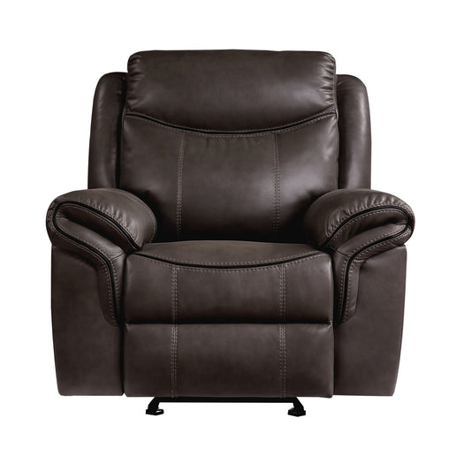 Aram Glider Reclining Chair - Dark brown