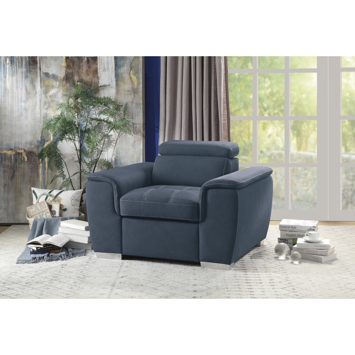 Ferriday Recliner Chair with Pull-out Ottoman