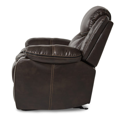 Bastrop Glider Reclining Chair - Brown