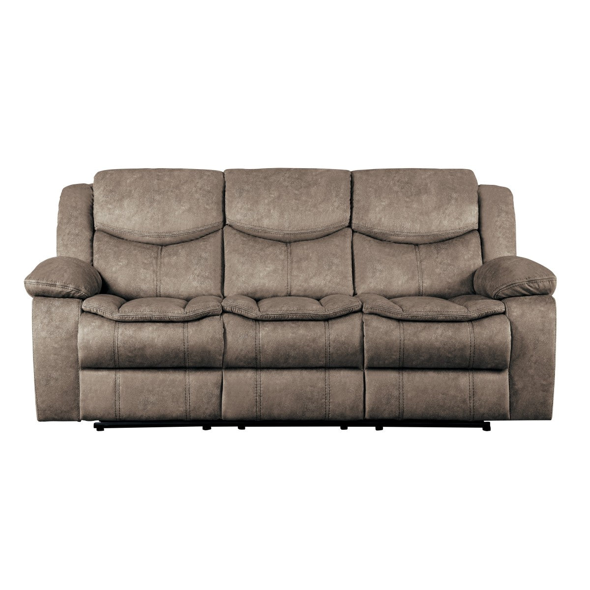Bastrop Double Reclining Sofa - Brown (8230FBR-3)