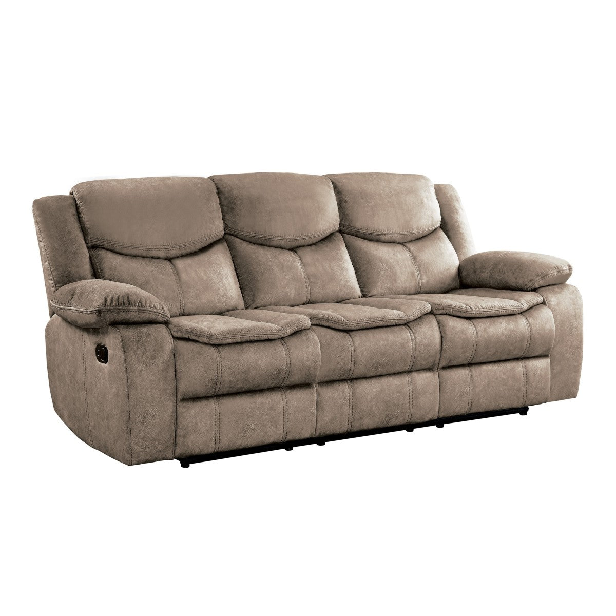 Bastrop Double Reclining Sofa - Brown (8230FBR-3)