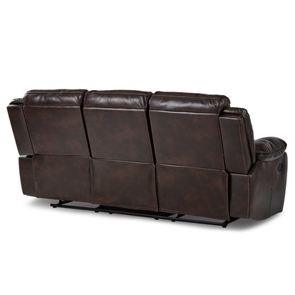Bastrop Double Reclining Sofa - Brown