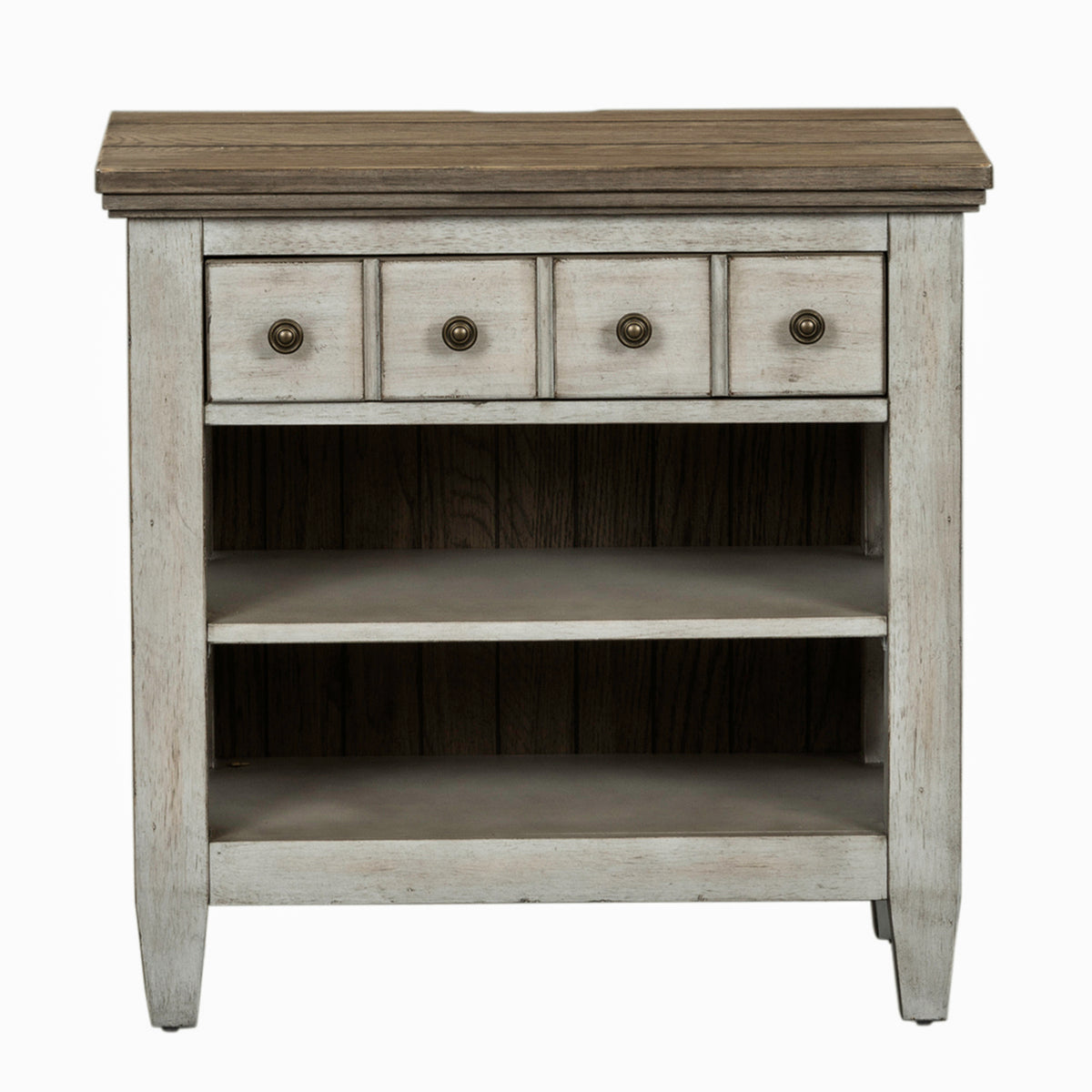 Heartland Opt Queen Panel Bed, Dresser & Mirror, Night Stand Bedroom Set
