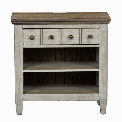 Heartland Opt Queen Panel Bed, Dresser & Mirror, Night Stand Bedroom Set