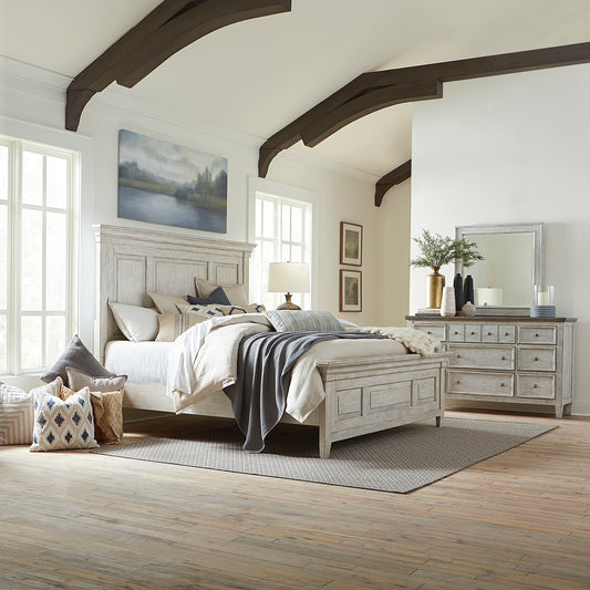 Heartland Queen Panel Bed, Dresser & Mirror Bedroom Set