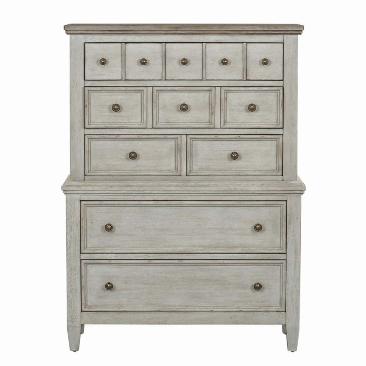 Heartland Queen Panel Bed, Dresser & Mirror, Chest Bedroom Set