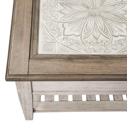 Heartland Rect Ceiling Tile Cocktail Table