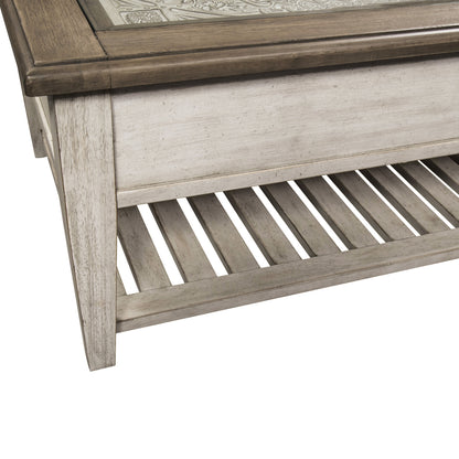 Heartland Rect Ceiling Tile Cocktail Table