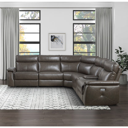 Maroni 6-Piece Modular Power Reclining Sectional with Power Headrests