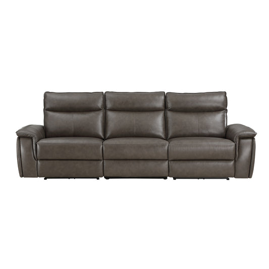 Maroni Power Double Reclining Sofa with Power Headrests