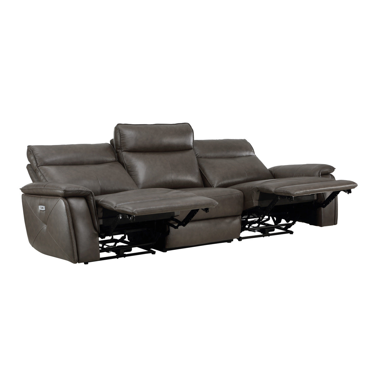 Maroni Power Double Reclining Sofa with Power Headrests