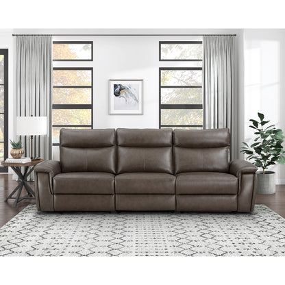 Maroni Power Double Reclining Sofa with Power Headrests