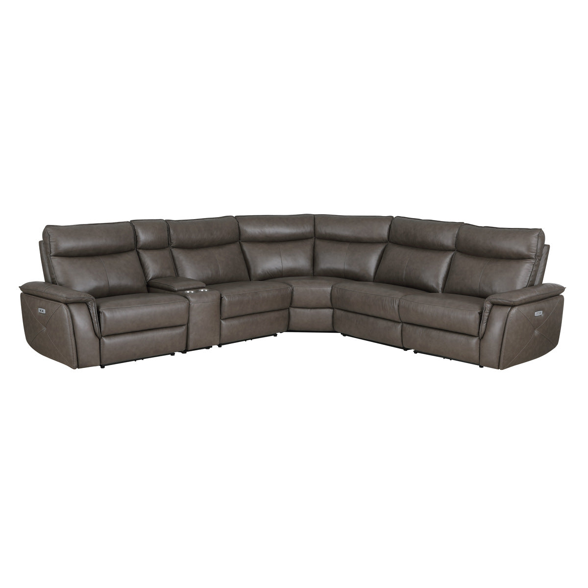 Maroni 6-Piece Modular Power Reclining Sectional with Power Headrests