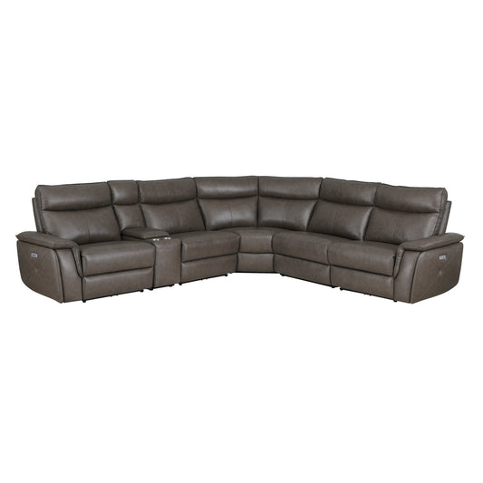 Maroni 6-Piece Modular Power Reclining Sectional with Power Headrests