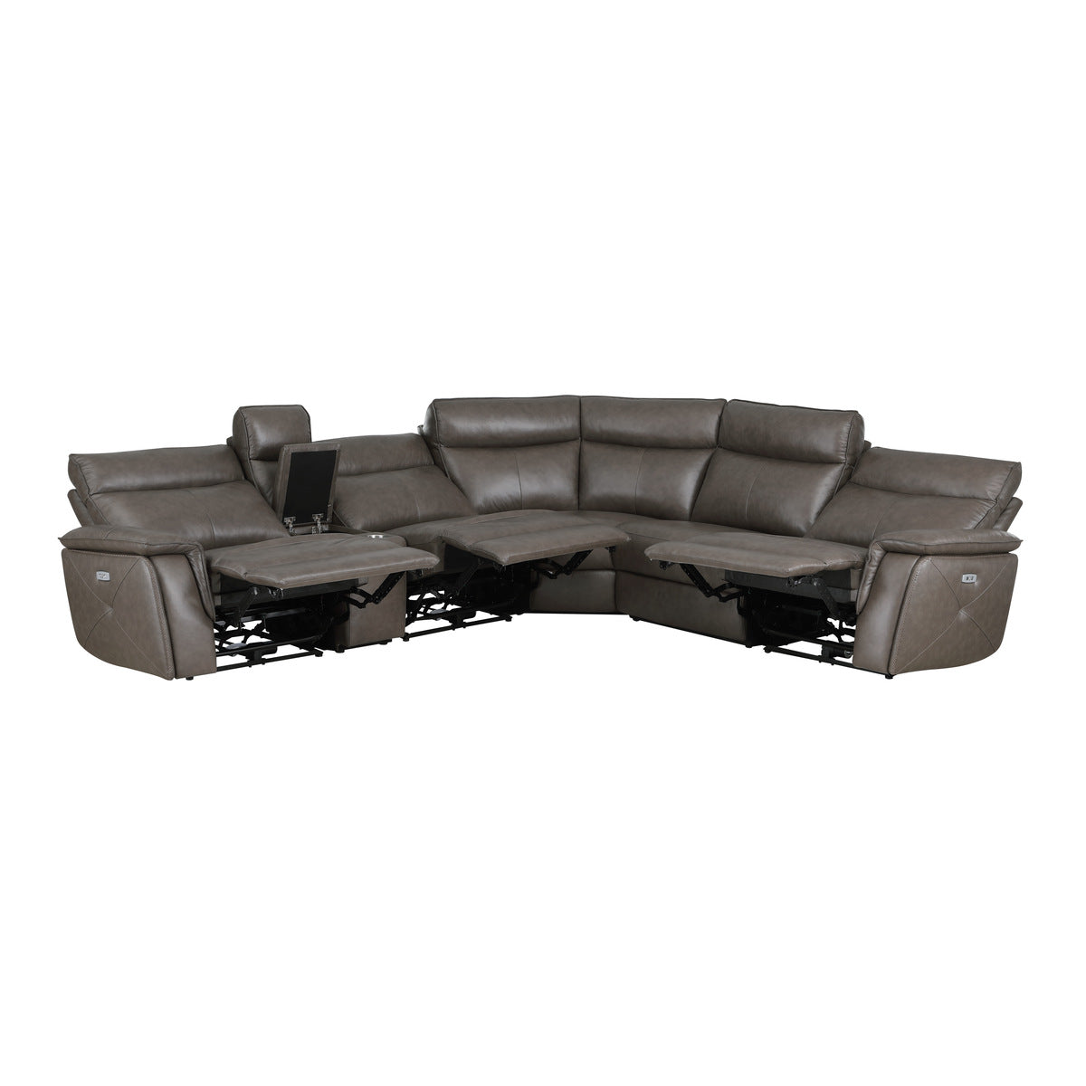 Maroni 6-Piece Modular Power Reclining Sectional with Power Headrests