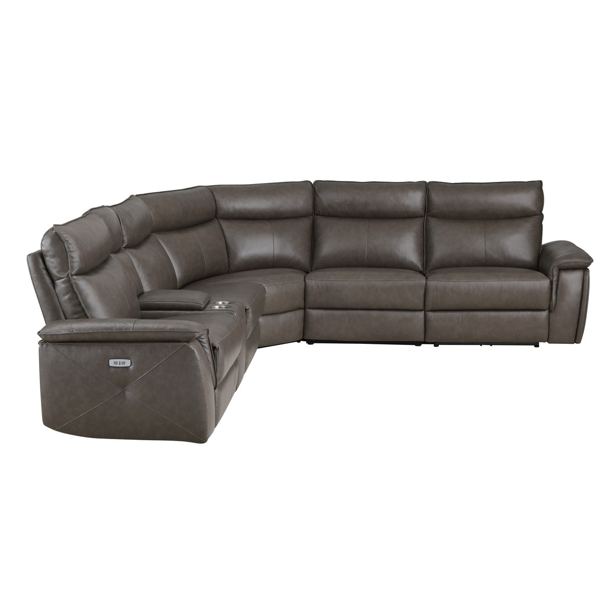 Maroni 6-Piece Modular Power Reclining Sectional with Power Headrests