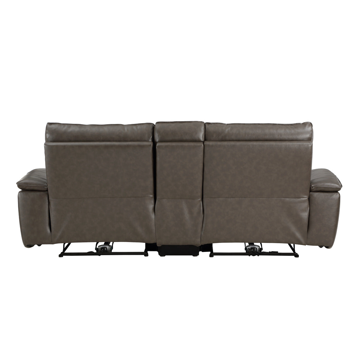 Maroni Power Double Reclining Love Seat with Center Console and Power Headrests