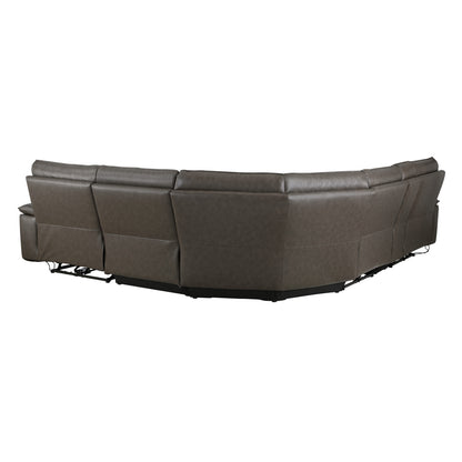 Maroni 6-Piece Modular Power Reclining Sectional with Power Headrests