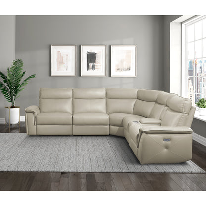 Maroni 6-Piece Modular Power Reclining Sectional with Power Headrests