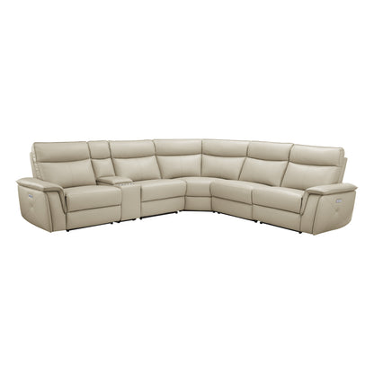 Maroni 6-Piece Modular Power Reclining Sectional with Power Headrests