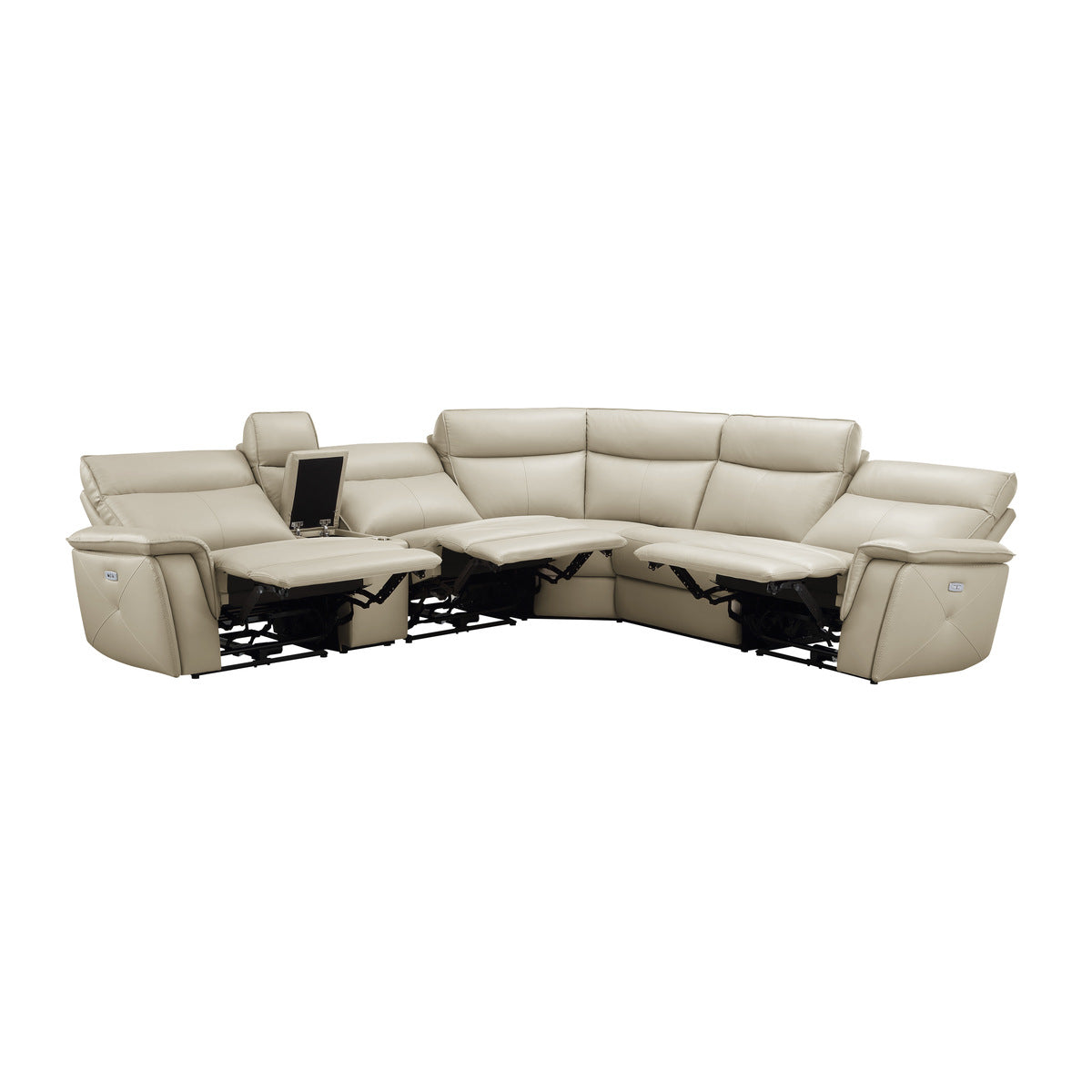 Maroni 6-Piece Modular Power Reclining Sectional with Power Headrests