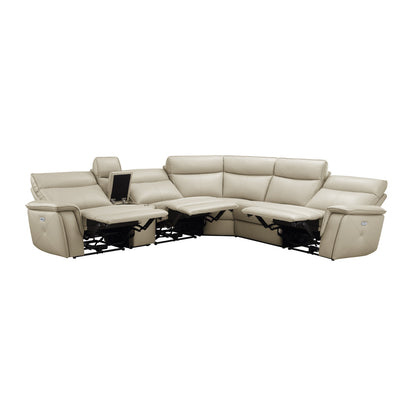 Maroni 6-Piece Modular Power Reclining Sectional with Power Headrests
