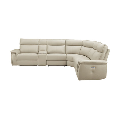 Maroni 6-Piece Modular Power Reclining Sectional with Power Headrests