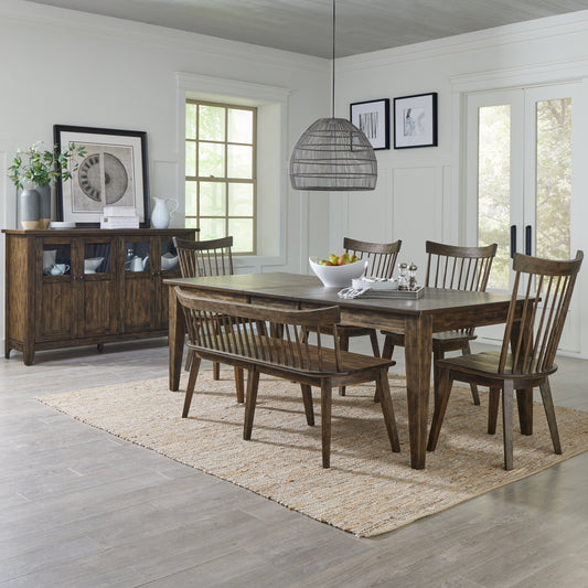 Midland Falls 6 Piece Rectangular Table Set