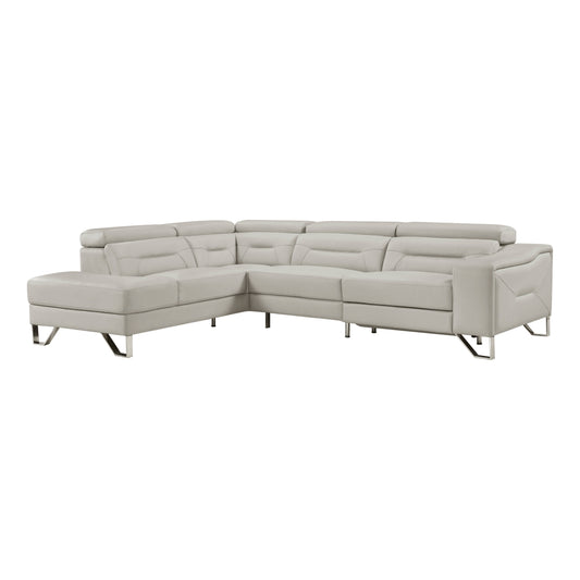 Ventura 2-Piece Sectional with Left Chaise, Adjustable Headrests and Charging ports