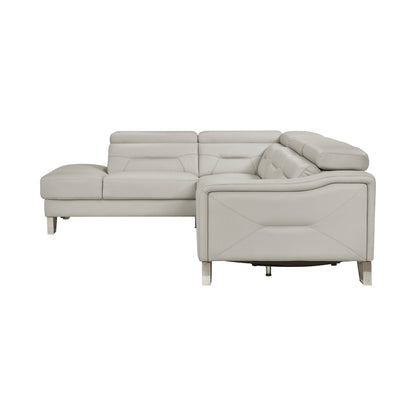 Ventura 2-Piece Sectional with Left Chaise, Adjustable Headrests and Charging ports