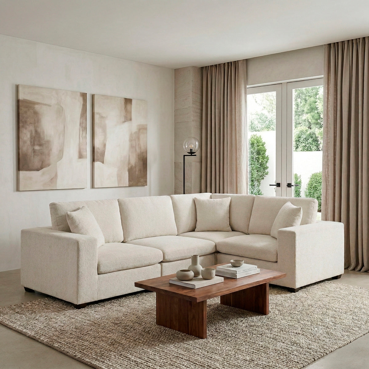 Serenity 4-Piece Modular Sectional