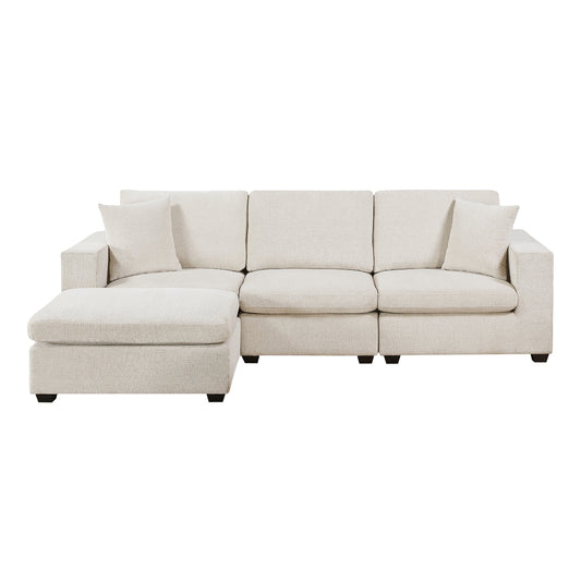 Serenity 4-Piece Modular Sectional with Ottoman