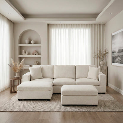 Serenity 5-Piece Modular Sectional with Two Ottomans