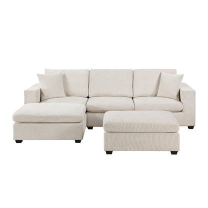 Serenity 5-Piece Modular Sectional with Two Ottomans