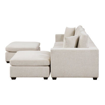 Serenity 5-Piece Modular Sectional with Two Ottomans