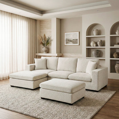 Serenity 5-Piece Modular Sectional with Two Ottomans