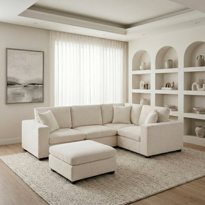 Serenity 5-Piece Modular Sectional with Ottoman