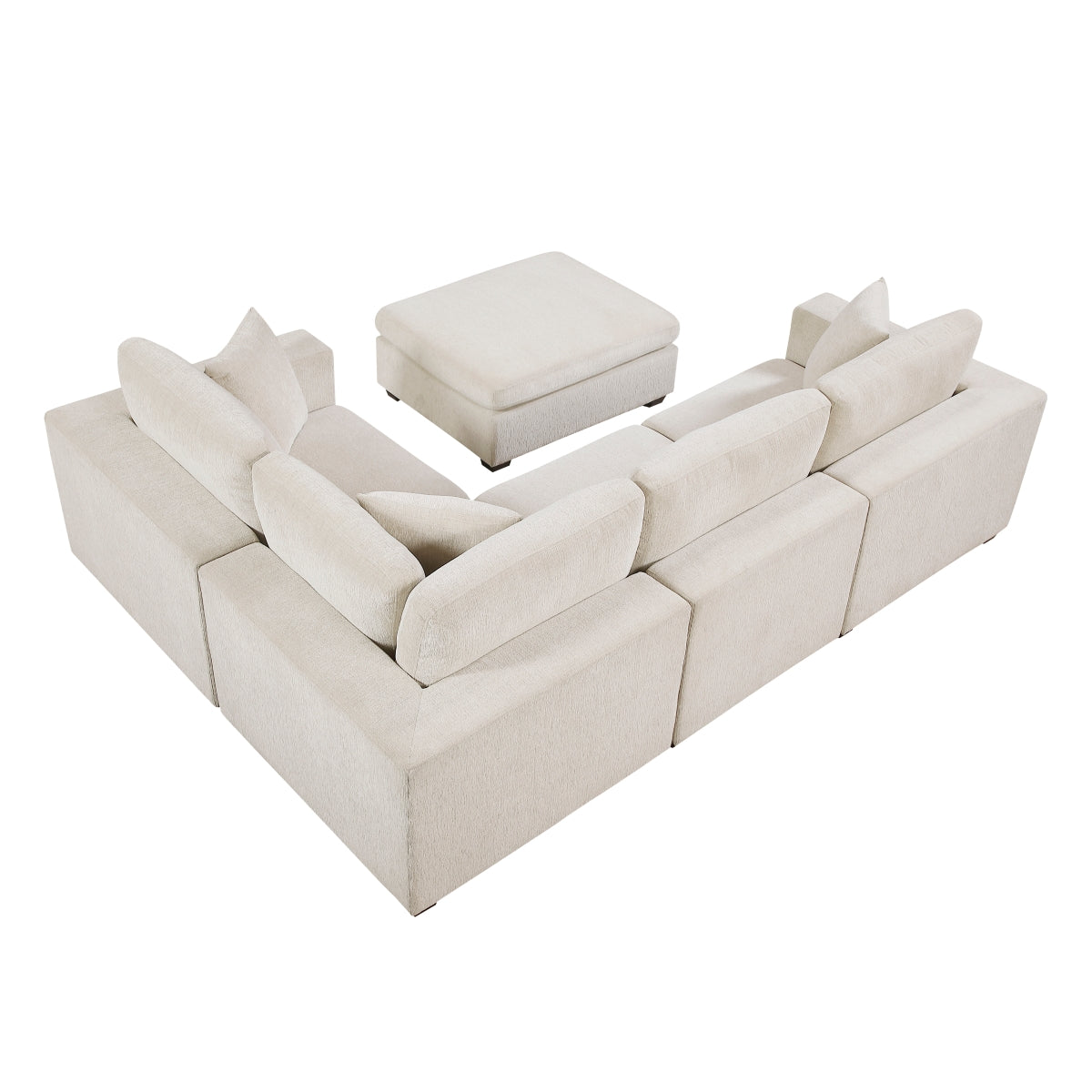Serenity 5-Piece Modular Sectional with Ottoman