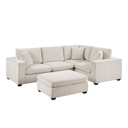 Serenity 5-Piece Modular Sectional with Ottoman