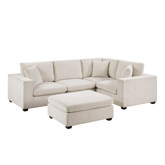 Serenity 5-Piece Modular Sectional with Ottoman