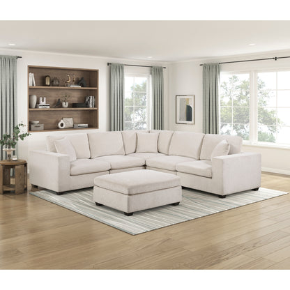 Serenity 6-Piece Modular Sectional with Ottoman