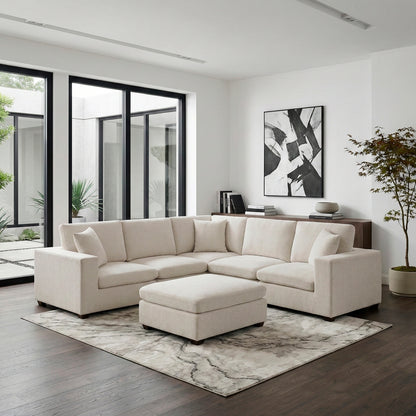 Serenity 6-Piece Modular Sectional with Ottoman