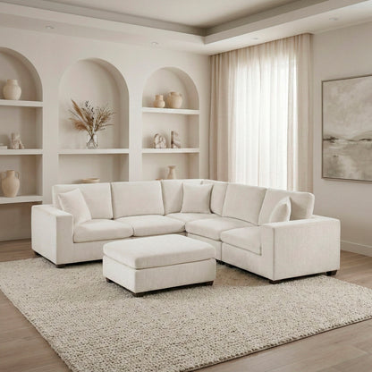 Serenity 6-Piece Modular Sectional with Ottoman