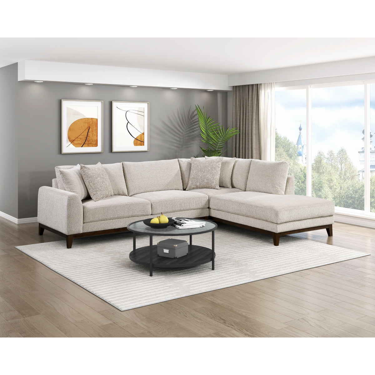 Juniper 2-Piece Sectional with Right Chaise