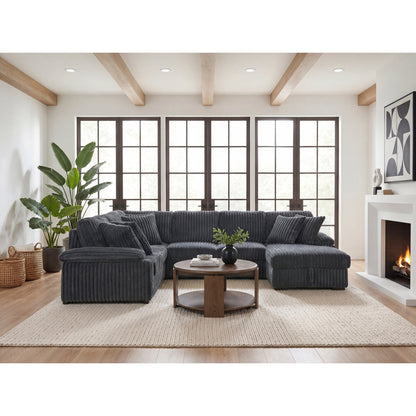 Ridge 3-Piece Sectional with Pull-out Bed, Right Side Chaise and Hidden Storage