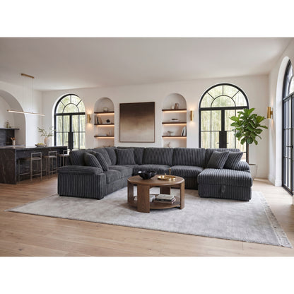 Ridge 3-Piece Sectional with Pull-out Bed, Right Side Chaise and Hidden Storage
