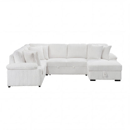 Ridge 3-Piece Sectional with Pull-out Bed, Right Side Chaise and Hidden Storage